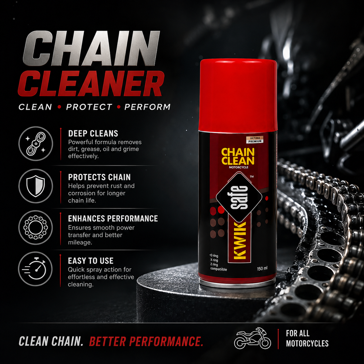 chain cleaner spray-150ml