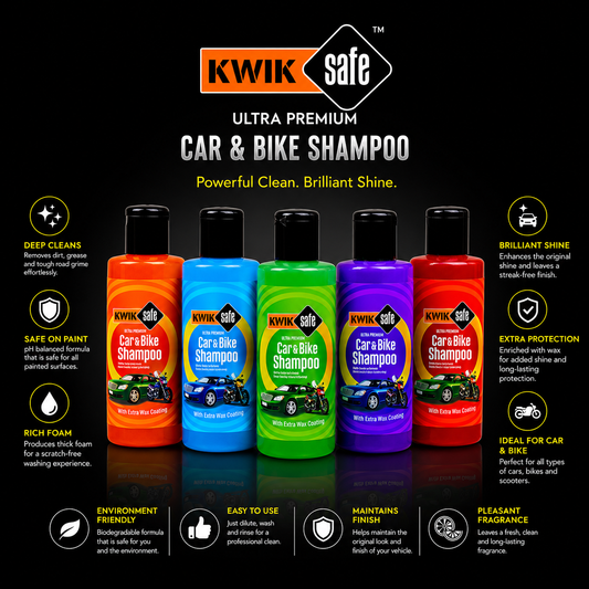 CAR & BIKE WASH SHAMPOO 200 ML X 5 NOS