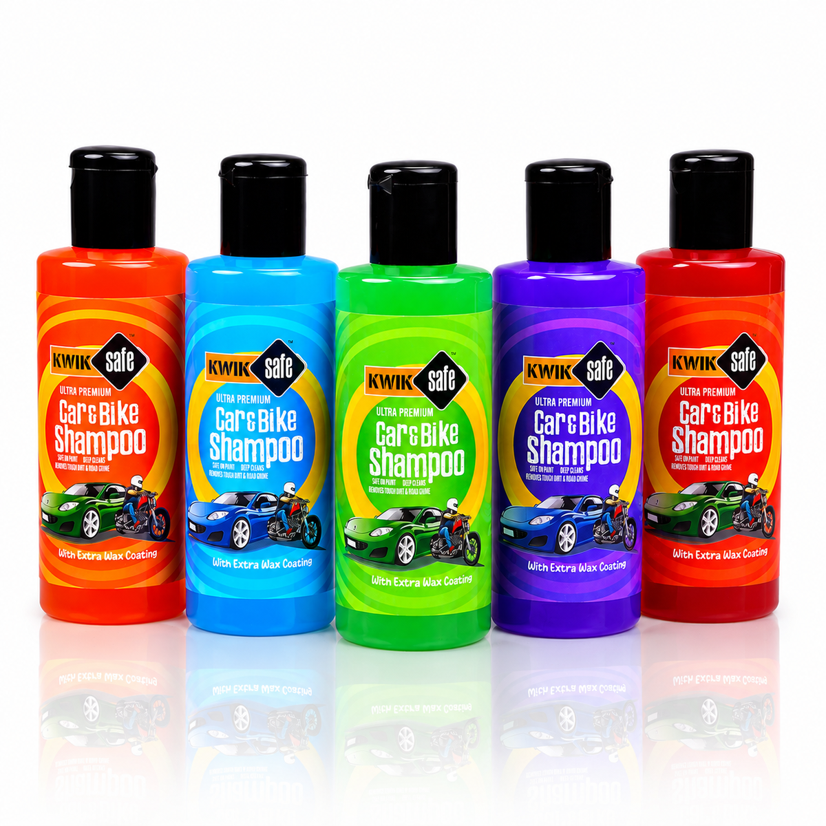 car & bike wash shampoo 200 ml x 5 nos