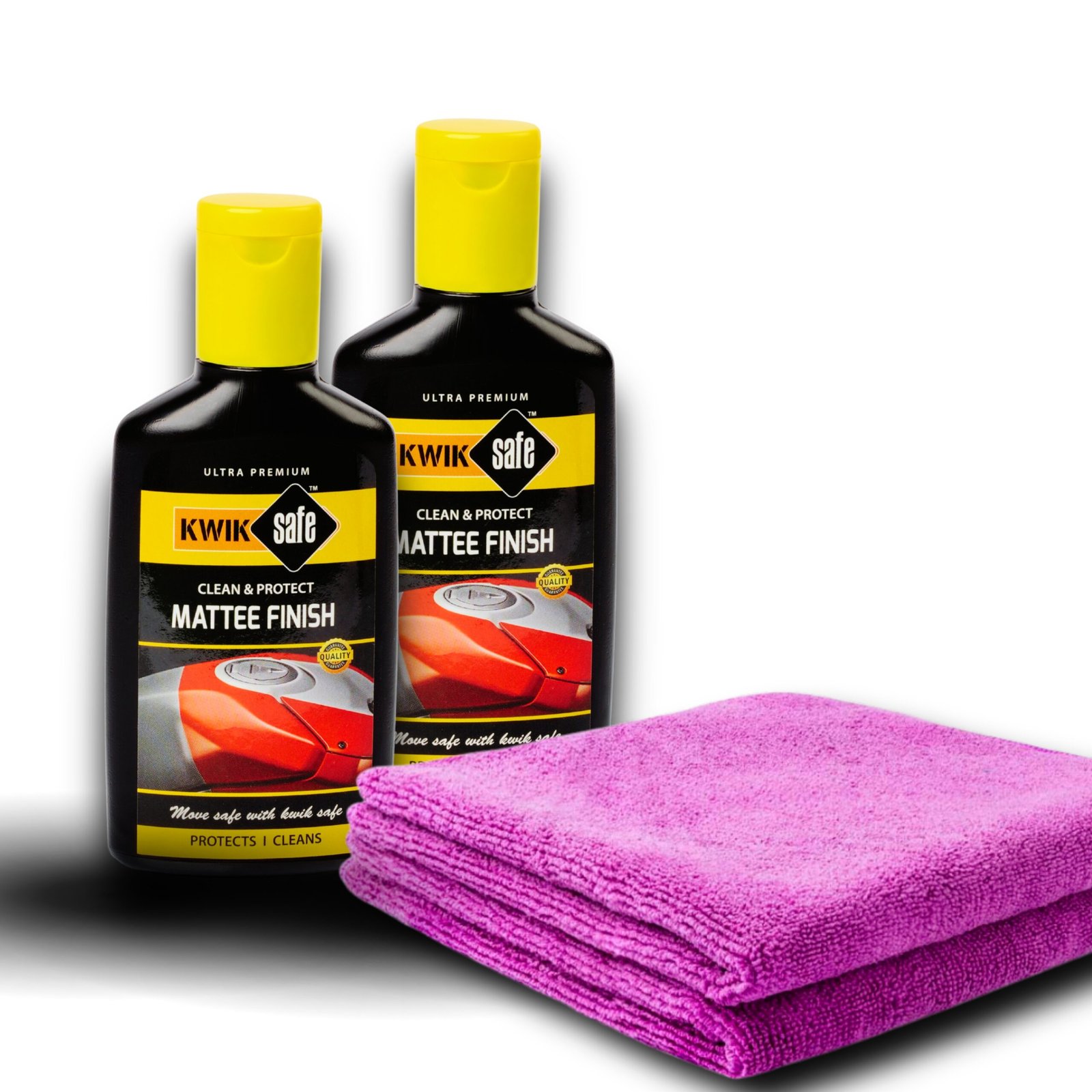 COMBO MATTEE FINISH CLEANER 50 ML X 2 NOS + MICRO FIBER CLOTH