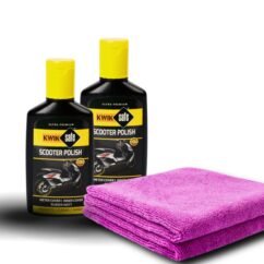 KWIK SAFE COMBO SCOOTER POLISH 50 ML X 2 NOS + MICRO FIBER CLOTH