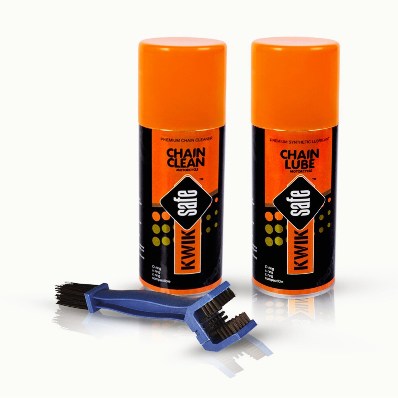 COMBO OF 150 ml CHAIN CLEAN + LUBE + CHAIN BRUSH 150 ML